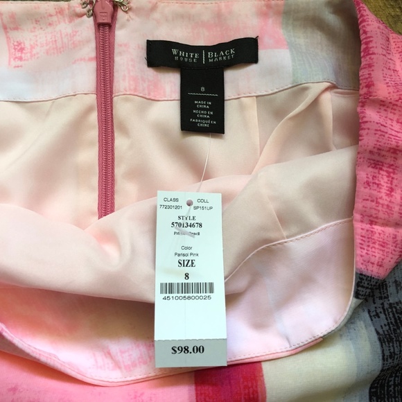 White House Black Market Colorblock Pencil Skirt - Picture 5 of 5